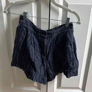 Philip Lim Striped Navy Women's Shorts